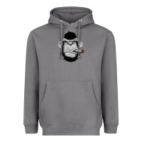Storm Monkey Smoking Heavyweight Hoodie - artisFamous