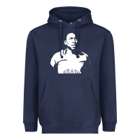 Navy Pele Sillhouette Heavyweight Hoodie - artisFamous