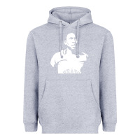 Heather Grey Pele Sillhouette Heavyweight Hoodie - artisFamous