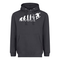 Smoke Snowboarding Evolution | Snowboard Mountain Winter Heavyweight Hoodie - artisFamous