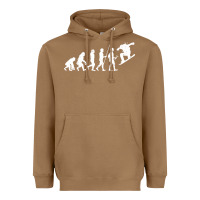 Toasted Coconut Snowboarding Evolution | Snowboard Mountain Winter Heavyweight Hoodie - artisFamous
