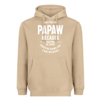 Mushroom Mens They Call Me Papaw Because Partner In Crime - Dad & Grandpa Birth Heavyweight Hoodie - artisFamous