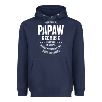 Navy Mens They Call Me Papaw Because Partner In Crime - Dad & Grandpa Birth Heavyweight Hoodie - artisFamous