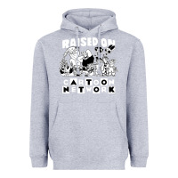 Heather Grey raised on cartoon network Heavyweight Hoodie - artisFamous