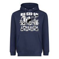 Navy raised on cartoon network Heavyweight Hoodie - artisFamous