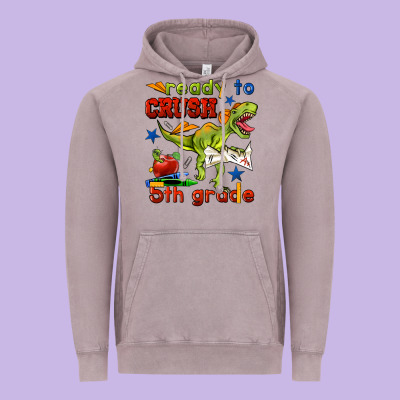 Ready To Crush 5th Grade Vintage Hoodie Designed By Bundleandbundleshop