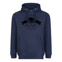 Navy camper vintage retro Heavyweight Hoodie - artisFamous