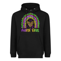 Black mardi gras rainbow Heavyweight Hoodie - JahusDesignShop