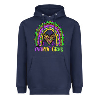 Navy mardi gras rainbow Heavyweight Hoodie - JahusDesignShop