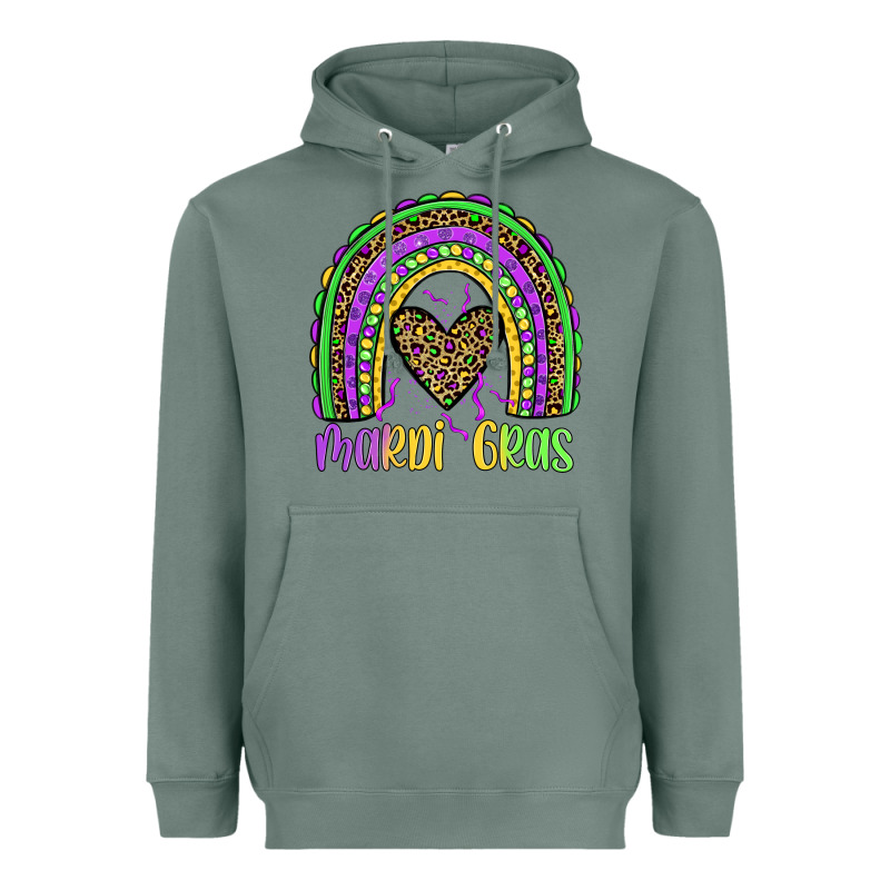 Mardi Gras Rainbow Heavyweight Hoodie by JahusDesignShop | Teevron