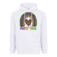 White mardi gras rainbow Heavyweight Hoodie - JahusDesignShop