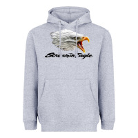 Heather Grey the screaming eagle Heavyweight Hoodie - artisFamous