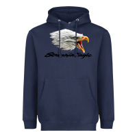 Navy the screaming eagle Heavyweight Hoodie - artisFamous