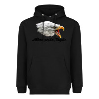 Black the screaming eagle Heavyweight Hoodie - artisFamous