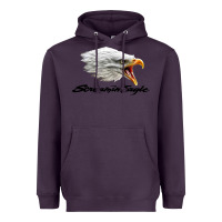 Plum the screaming eagle Heavyweight Hoodie - artisFamous