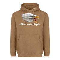 Toasted Coconut the screaming eagle Heavyweight Hoodie - artisFamous