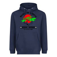Navy MIYAGY DO KARATE Heavyweight Hoodie - artisFamous