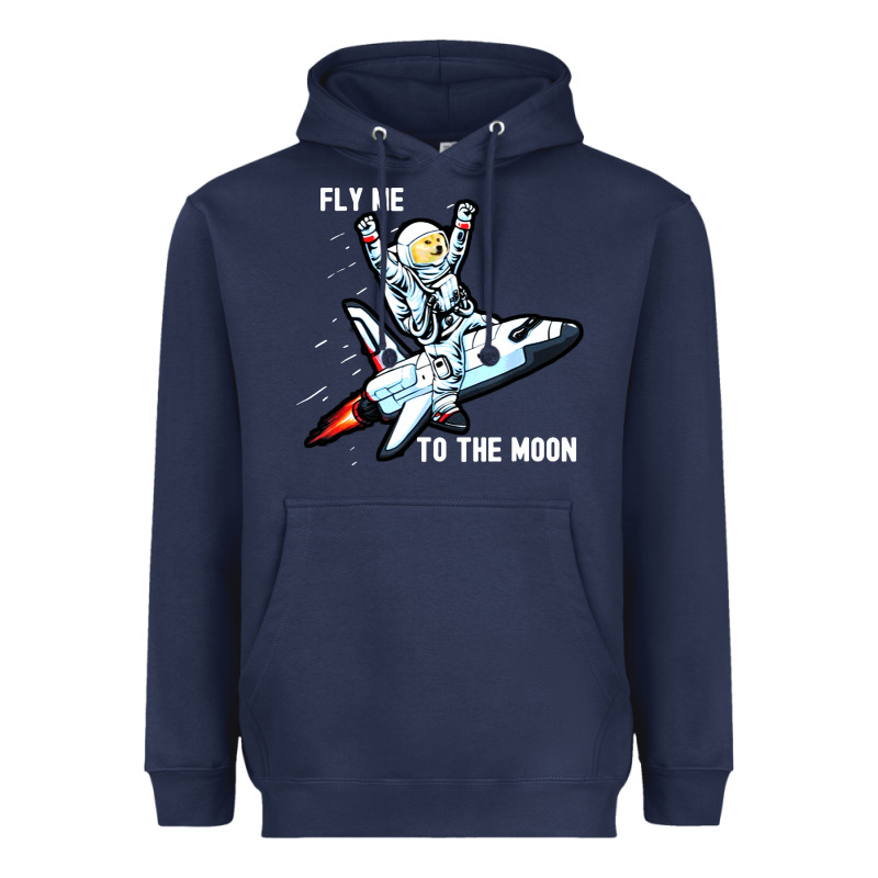 Dogecoin Hodl To The Moon Heavyweight Hoodie by artisFamous | Teevron