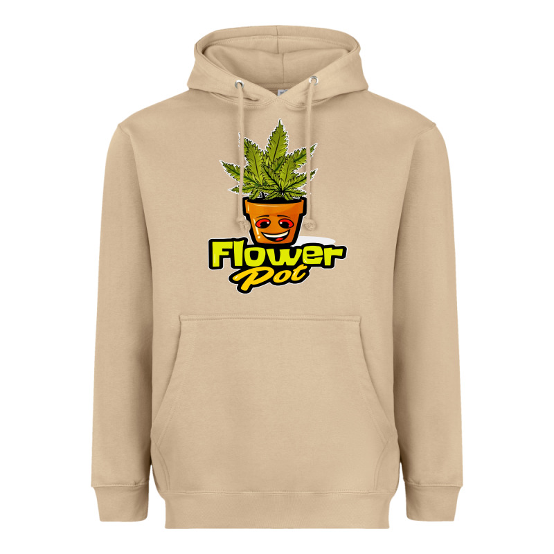 Flower Pot Funny Weed Heavyweight Hoodie by artisFamous | Teevron