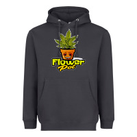 Smoke flower pot funny weed Heavyweight Hoodie - artisFamous
