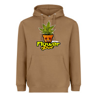 Toasted Coconut flower pot funny weed Heavyweight Hoodie - artisFamous