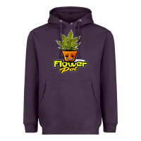 Plum flower pot funny weed Heavyweight Hoodie - artisFamous