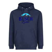 Navy Vintage Busch Light Busch Latte Heavyweight Hoodie - artisFamous