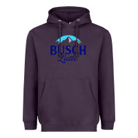 Plum Vintage Busch Light Busch Latte Heavyweight Hoodie - artisFamous