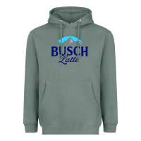 Sage Vintage Busch Light Busch Latte Heavyweight Hoodie - artisFamous