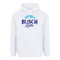 White Vintage Busch Light Busch Latte Heavyweight Hoodie - artisFamous
