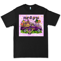 Black Mardi Gras with gnomies tumbler Premium Tee - HowdyJamesFarm