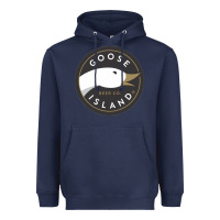Navy Goose Island  Beer Heavyweight Hoodie - artisFamous