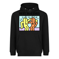 Black best buddies Heavyweight Hoodie - artisFamous
