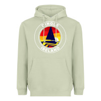 Matcha dingle ireland vintage sailboat 70s retro sunset Heavyweight Hoodie - artisFamous