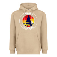 Mushroom dingle ireland vintage sailboat 70s retro sunset Heavyweight Hoodie - artisFamous