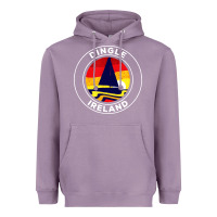 Lavender dingle ireland vintage sailboat 70s retro sunset Heavyweight Hoodie - artisFamous