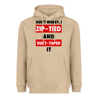 Mushroom don't worry i zip tied and duct taped it Heavyweight Hoodie - artisFamous