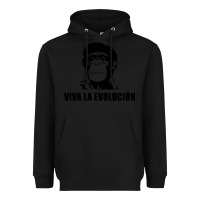 Black viva la evolucion Heavyweight Hoodie - artisFamous