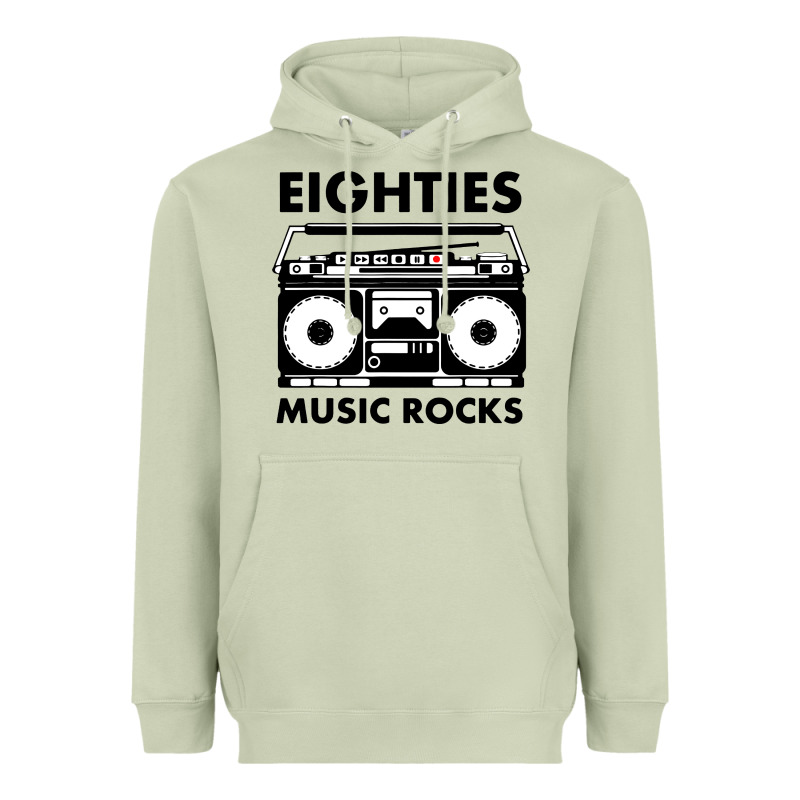 Eighties Music Rocks Heavyweight Hoodie by artisFamous | Teevron