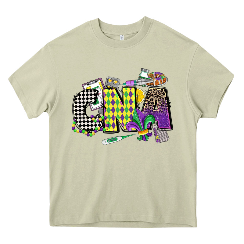 Cna Mardi Gras Certified Nursing Assistant Heavy Core Tee by CowGirlArtShop | Teevron