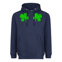 Navy four leaf clover Heavyweight Hoodie - artisFamous