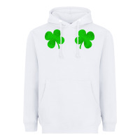 White four leaf clover Heavyweight Hoodie - artisFamous