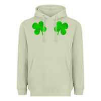 Matcha four leaf clover Heavyweight Hoodie - artisFamous