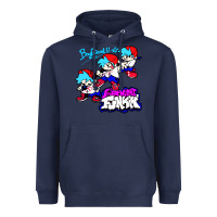 Navy friday night funkin boyfriend Heavyweight Hoodie - artisFamous