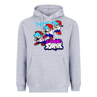 Heather Grey friday night funkin boyfriend Heavyweight Hoodie - artisFamous