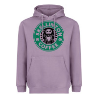 Lavender skeleton coffee halloween Heavyweight Hoodie - artisFamous