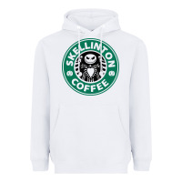 White skeleton coffee halloween Heavyweight Hoodie - artisFamous