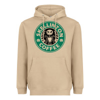 Mushroom skeleton coffee halloween Heavyweight Hoodie - artisFamous