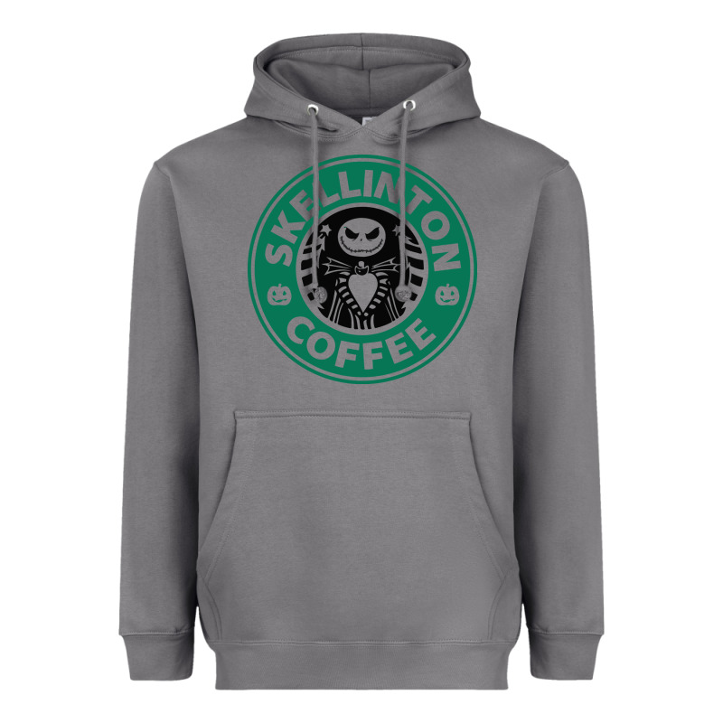 Skeleton Coffee Halloween Heavyweight Hoodie by artisFamous | Teevron