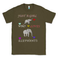Just A Girl Who Loves Elephants Classic Tee | Teevron
